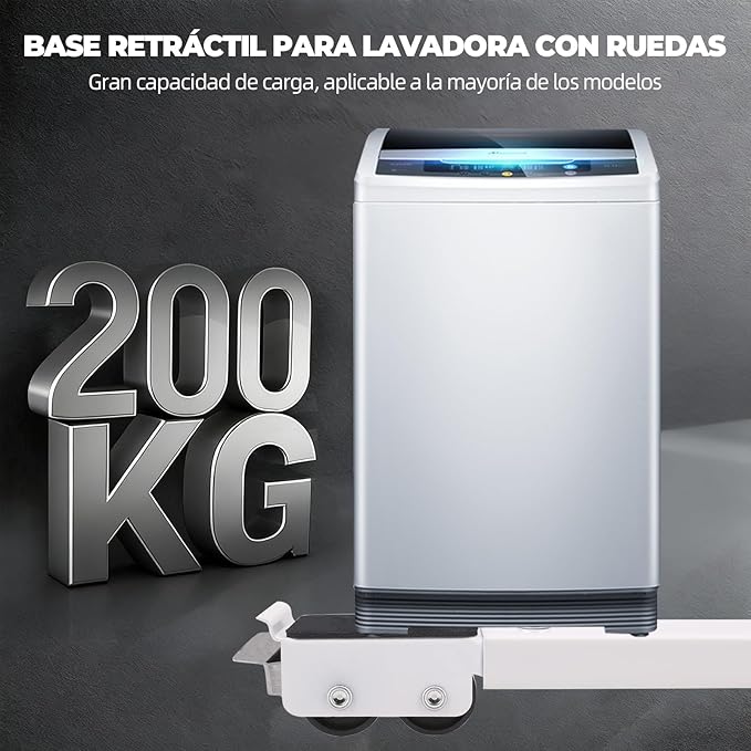 Base con ruedas ajustable universal 🔧