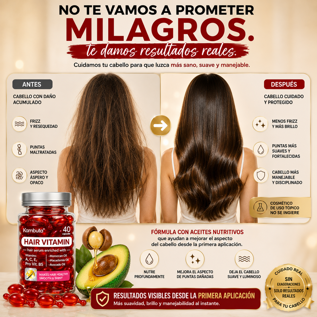 Revivra™ | Cápsulas Restauradoras para el Cabello