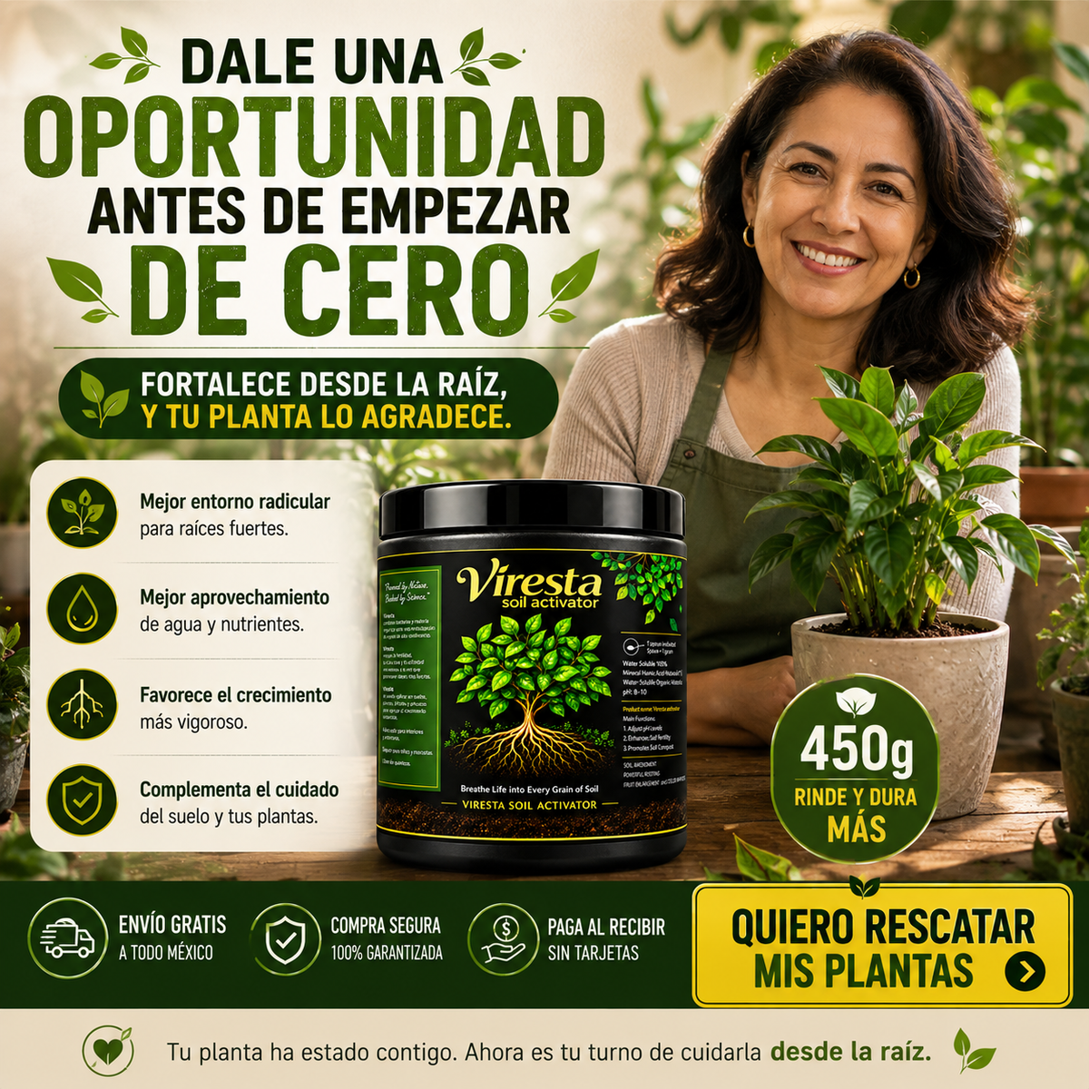RaízMax™ | Potenciador de Raíces y Crecimiento para Plantas
