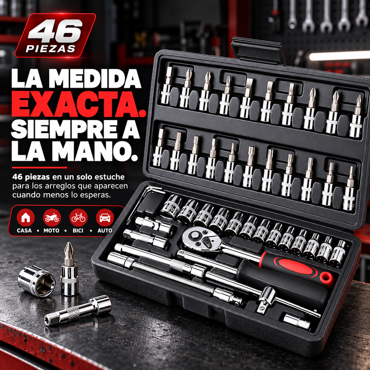 MecaMax™ 46 | Kit Completo de Herramientas