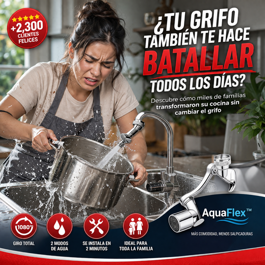 AquaFlex™ 1080 Pro | Extensor Giratorio Universal para Grifo
