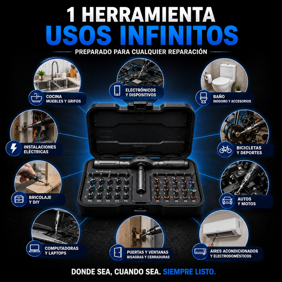 MagniPro™ | Destornillador Magnético 24 en 1