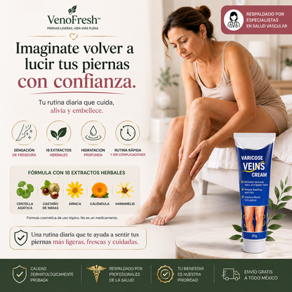 VenoFresh™ │Crema Reparadora para Piernas