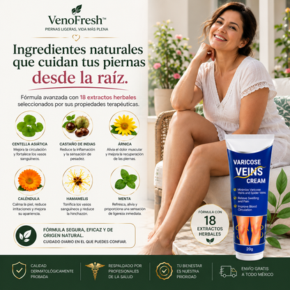 VenoFresh™ │Crema Reparadora para Piernas