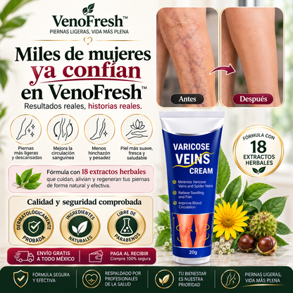 VenoFresh™ │Crema Reparadora para Piernas
