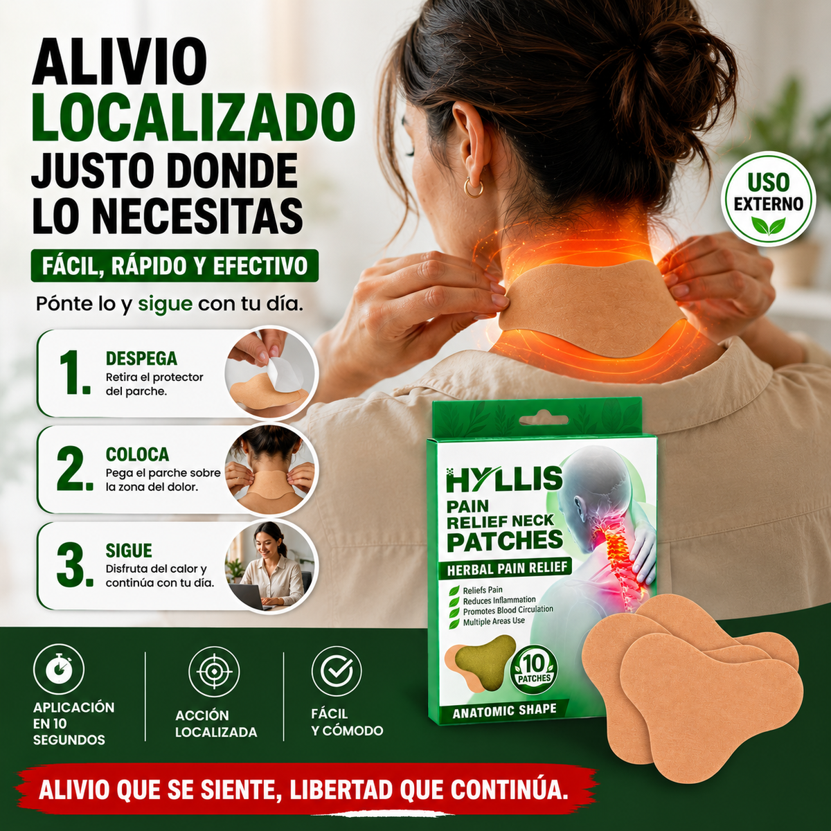 AliviaMax™ | Parches de Alivio para Cuello