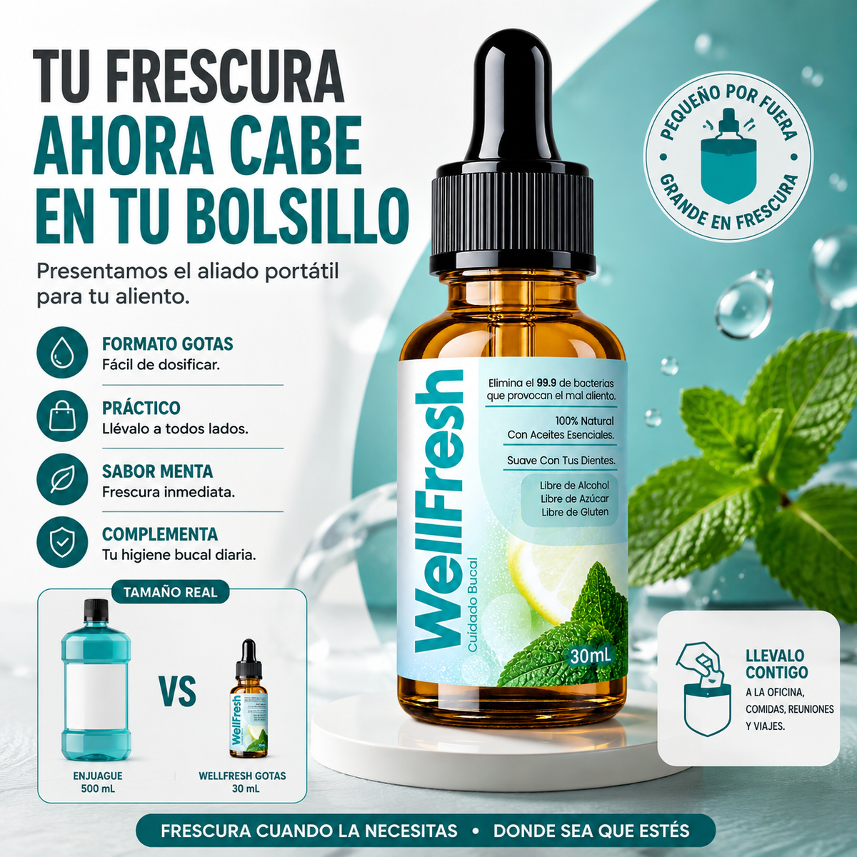 AlientoFresh™ | Gotas para el Mal Aliento