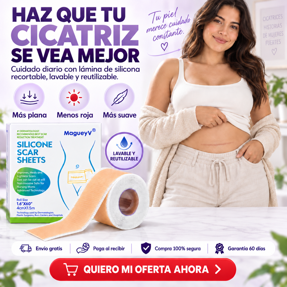 CicaFix™ | Cinta para el Cuidado de Cicatrices