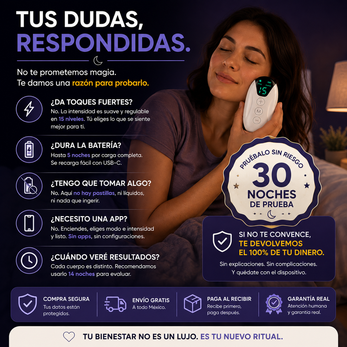 Nuvora™ | Dispositivo de Relajación para Dormir