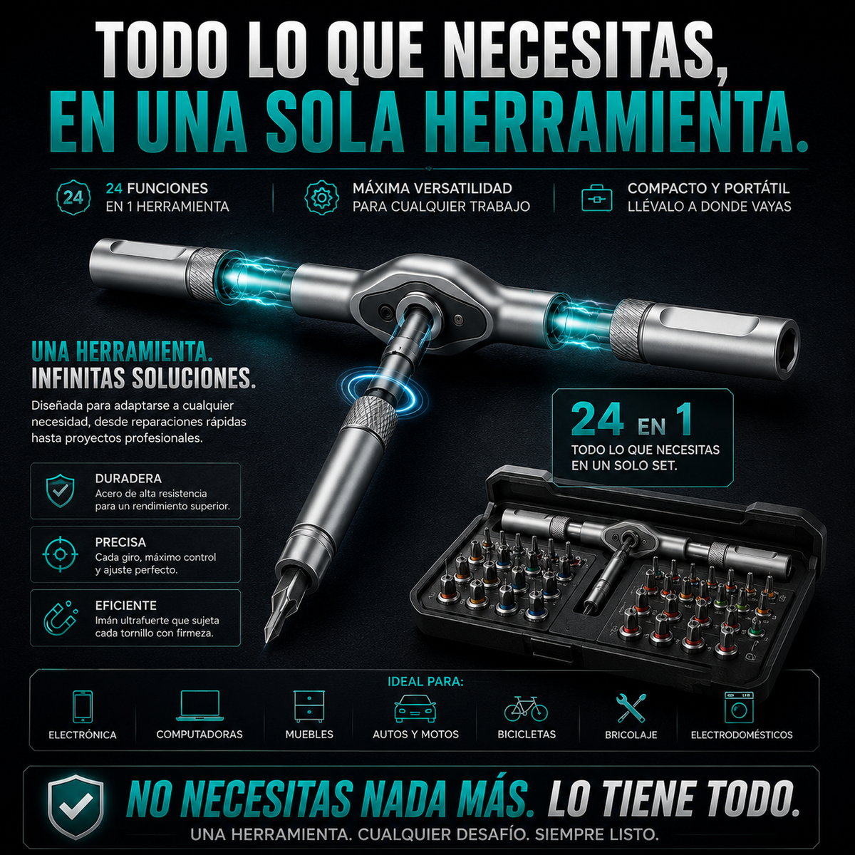 MagniPro™ | Destornillador Magnético 24 en 1