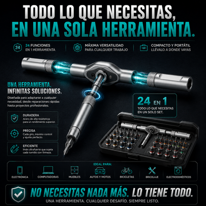 MagniPro™ | Destornillador Magnético 24 en 1