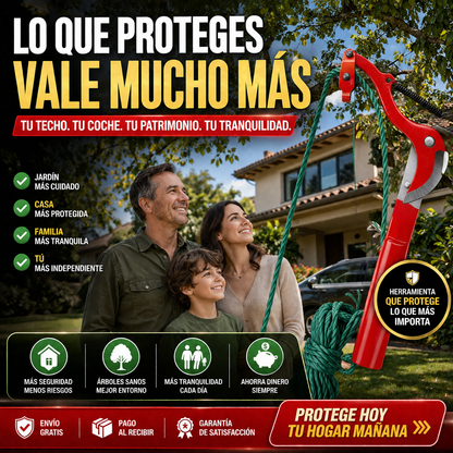 ArborX Pro™ | Tijera Cortadora de Ramas de Alto Alcance