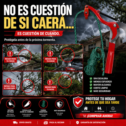 ArborX Pro™ | Tijera Cortadora de Ramas de Alto Alcance