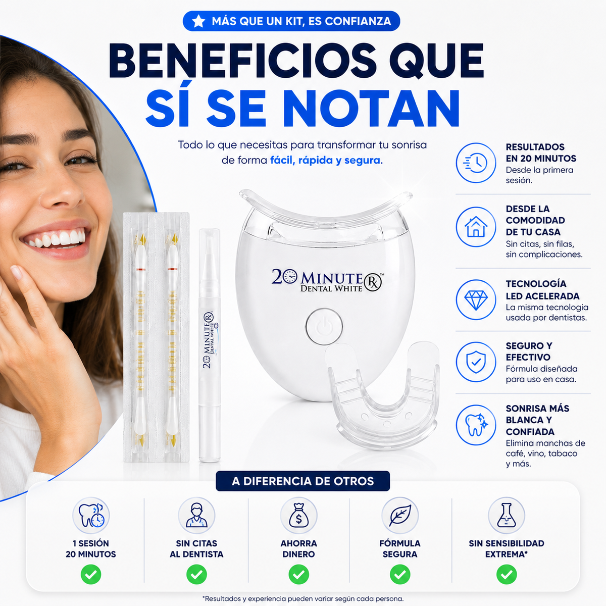 LumiDent™ | Kit Blanqueador Dental Profesional ✨
