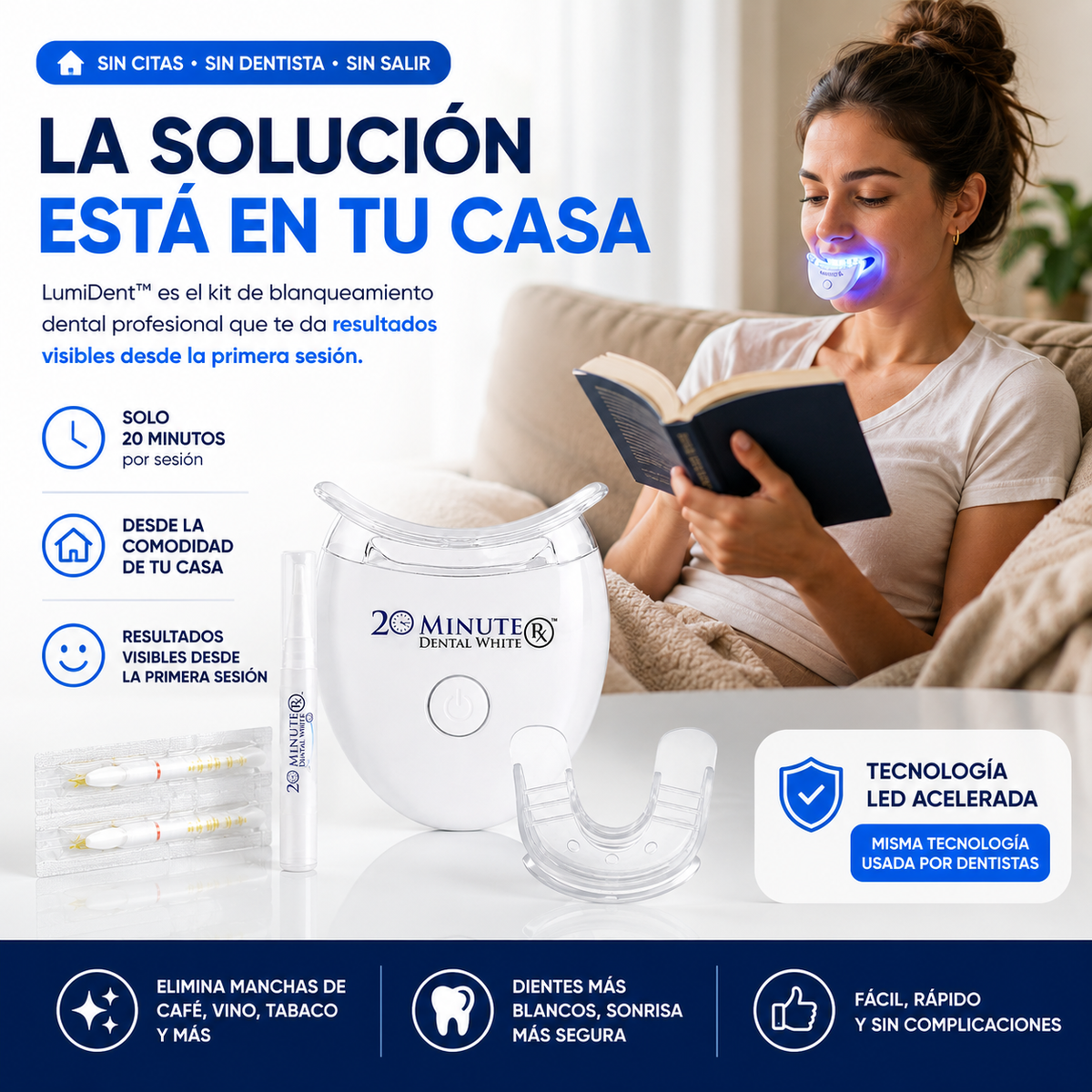 LumiDent™ | Kit Blanqueador Dental Profesional ✨