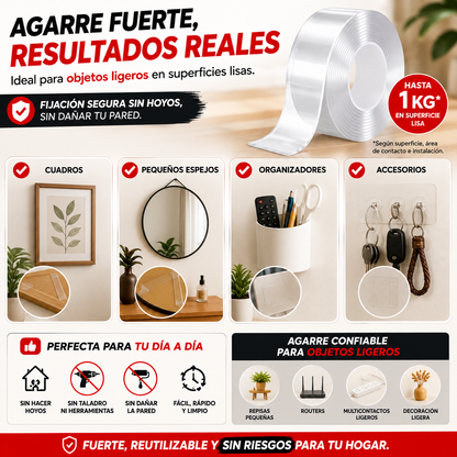 FIXORA™ | Cinta Doble Cara Ultra Fuerte