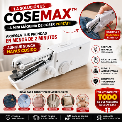 CoseMax™ | Mini Maquina De Coser