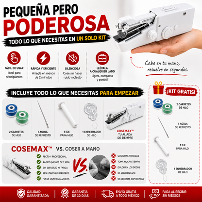 CoseMax™ | Mini Maquina De Coser