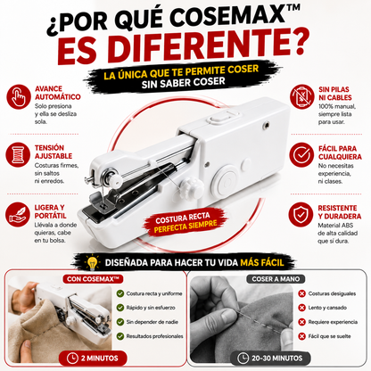 CoseMax™ | Mini Maquina De Coser