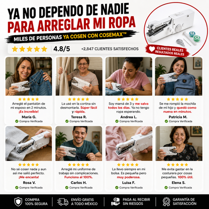 CoseMax™ | Mini Maquina De Coser