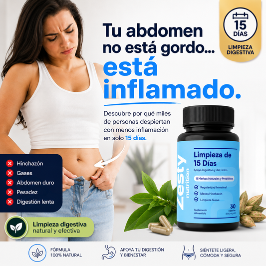 Zesty™ │Suplemento Digestivo Limpieza 15 Días