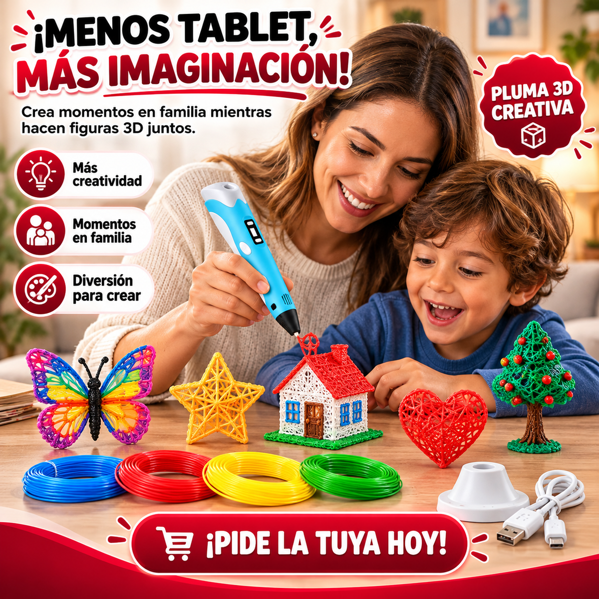 ImagiMax™ 3D — Pluma Creativa que Da Vida a tu Imaginación