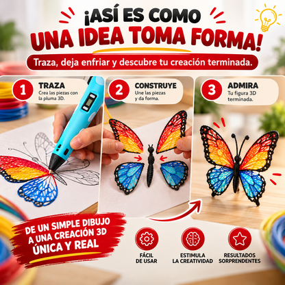 ImagiMax™ 3D — Pluma Creativa que Da Vida a tu Imaginación