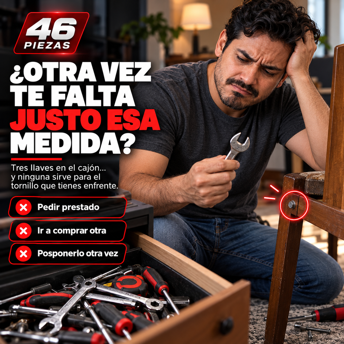 MecaMax™ 46 | Kit Completo de Herramientas