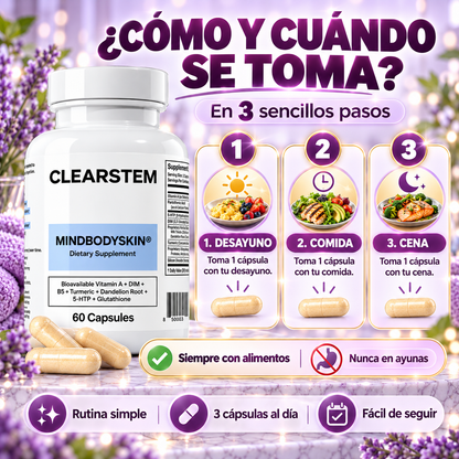 CLEARSTEM MINDBODYSKIN® | Rutina Premium de Skincare Desde Dentro