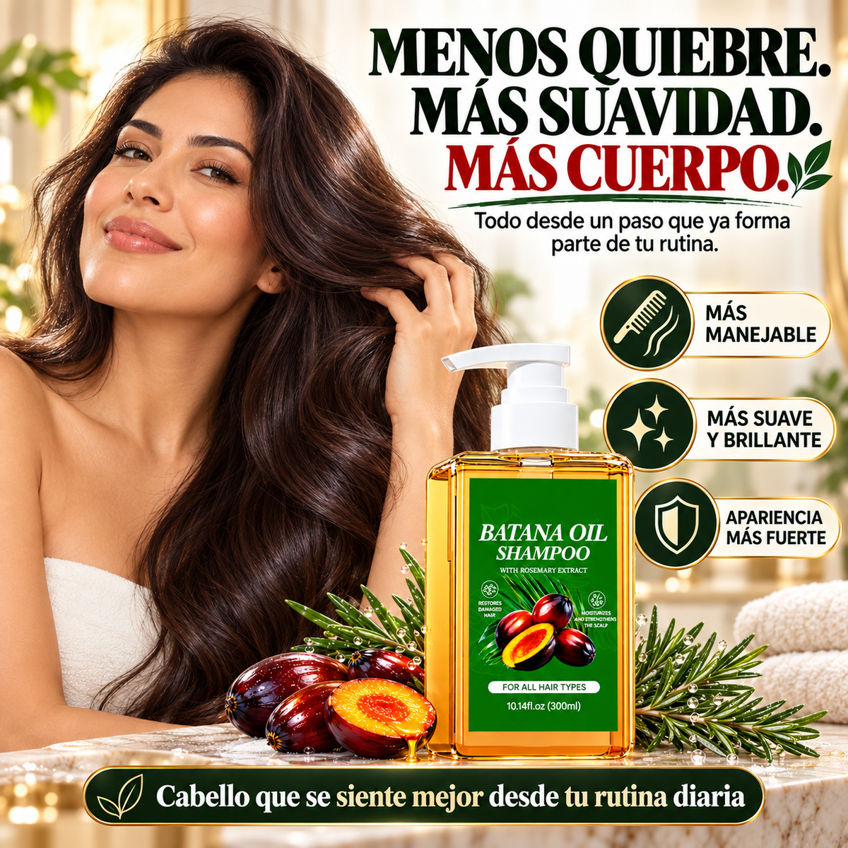 Shampoo BATANÉA™ |  Fuerza & Rescate Capilar