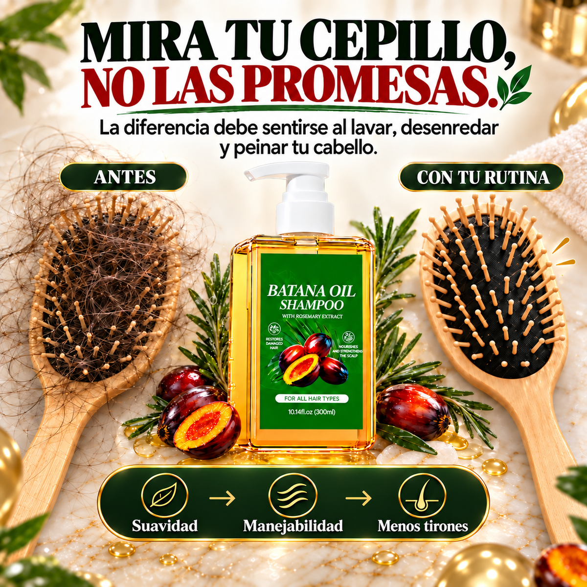 Shampoo BATANÉA™ |  Fuerza & Rescate Capilar