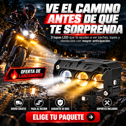 RaptorBeam™ | Faro LED Triple Lente de Alta Potencia