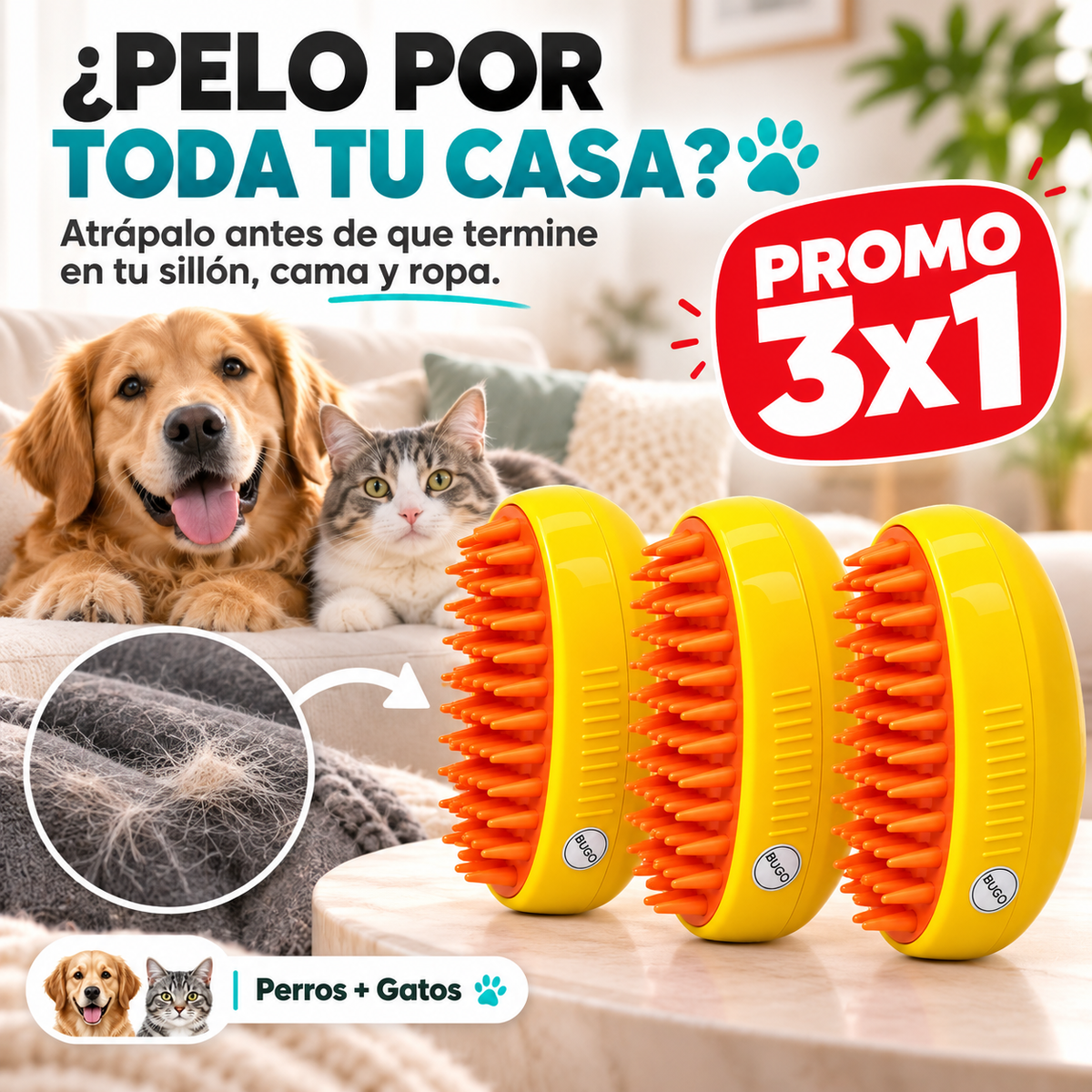 PeluFresh™ | Menos Pelo en Casa, Más Mimos para tu Mascota