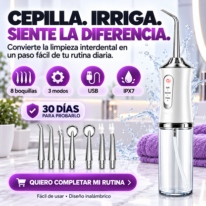 Oralyn™ — Irrigador Bucal 360° de Limpieza Profunda