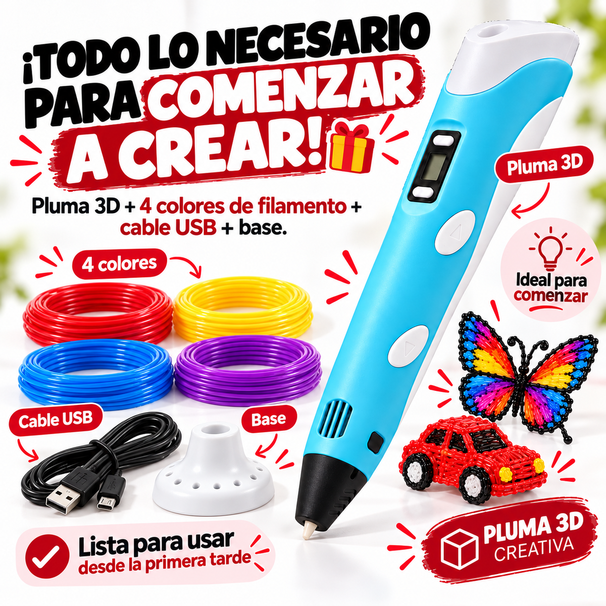 ImagiMax™ 3D — Pluma Creativa que Da Vida a tu Imaginación