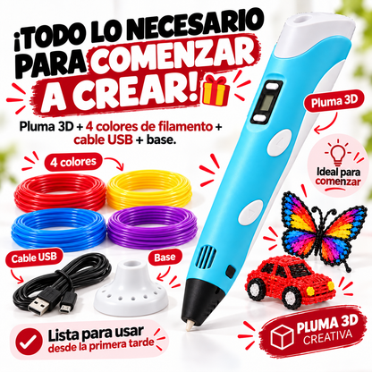 ImagiMax™ 3D — Pluma Creativa que Da Vida a tu Imaginación
