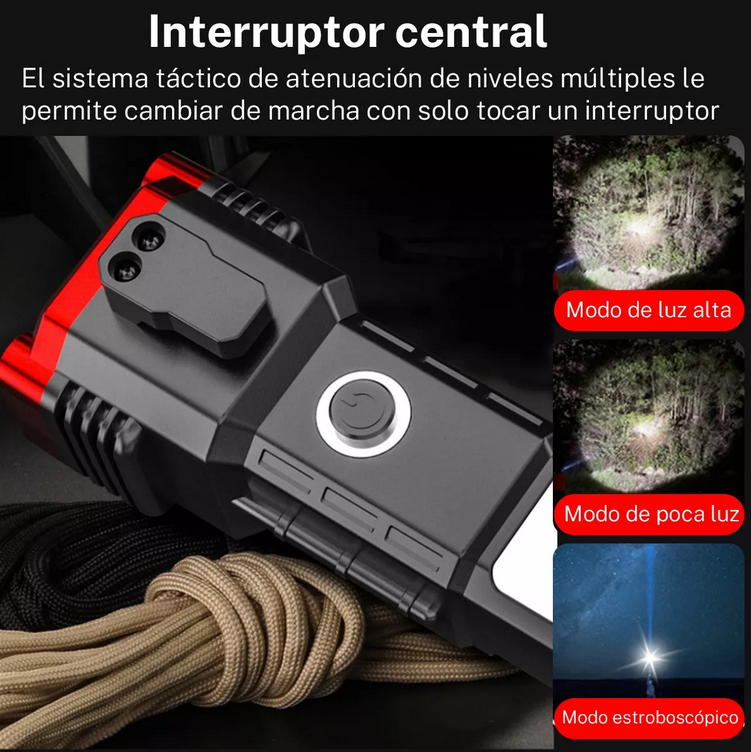 🚨 Linterna Táctica de Emergencia 🛡️