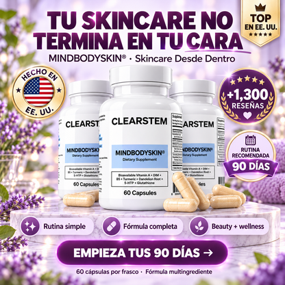 CLEARSTEM MINDBODYSKIN® | Rutina Premium de Skincare Desde Dentro