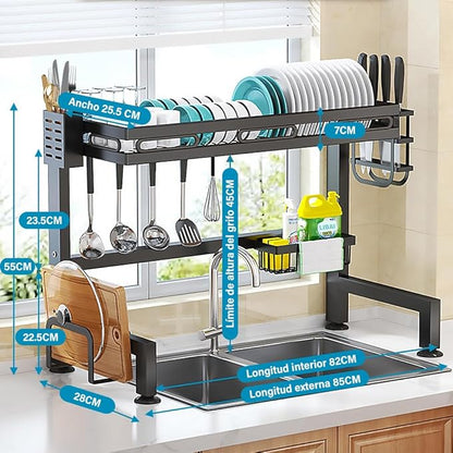 Escurridor de Platos de Doble Nivel 🍽️