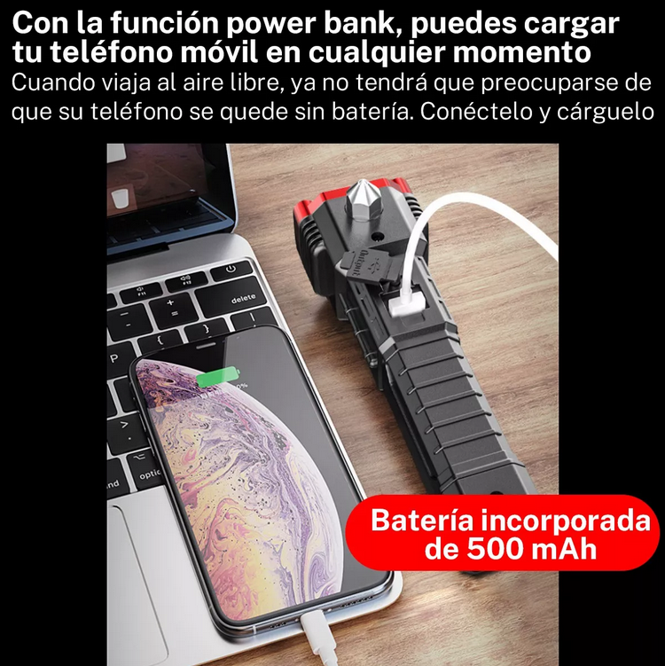 🚨 Linterna Táctica de Emergencia 🛡️
